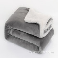 Flanelle à double couche Sherpa Couverture pour l'hiver